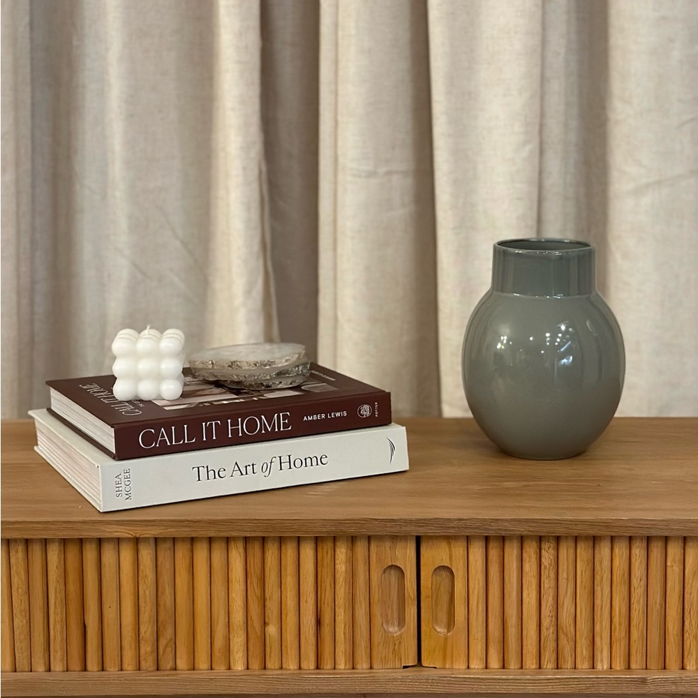 Studio McGee Threshold - Round Ceramic Vase Green - Target